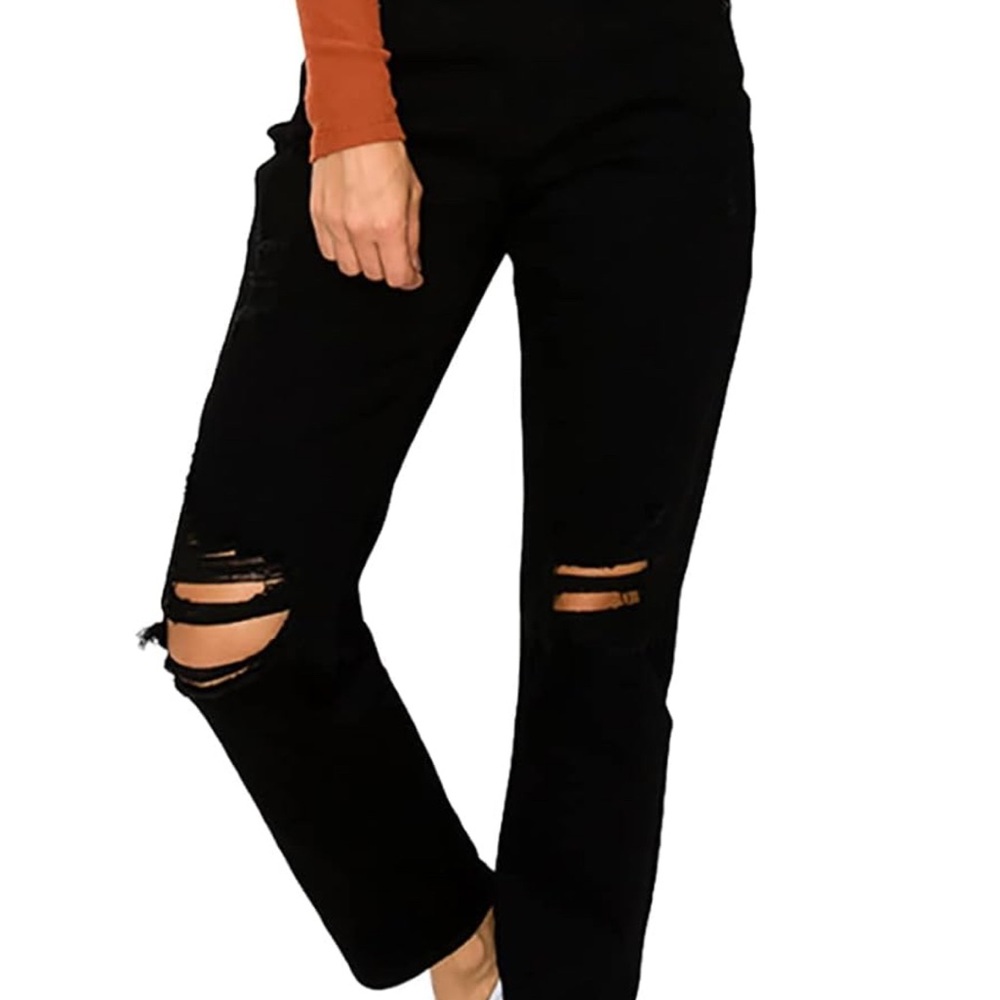 Wax Jean Black Mom Jeans